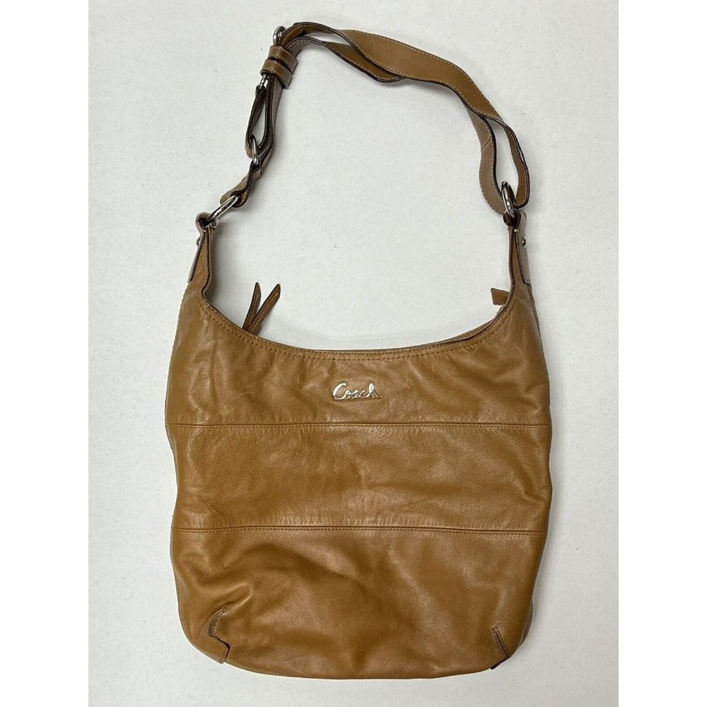Coach Duffle Shoulder Bags 2Way Diagonal Hanging F17116 Camel Brown Women